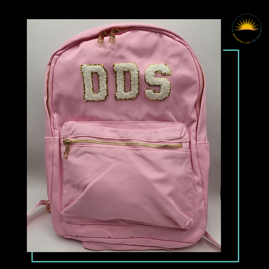 Dentist Pink Backpack (Can be DDS or DMD)